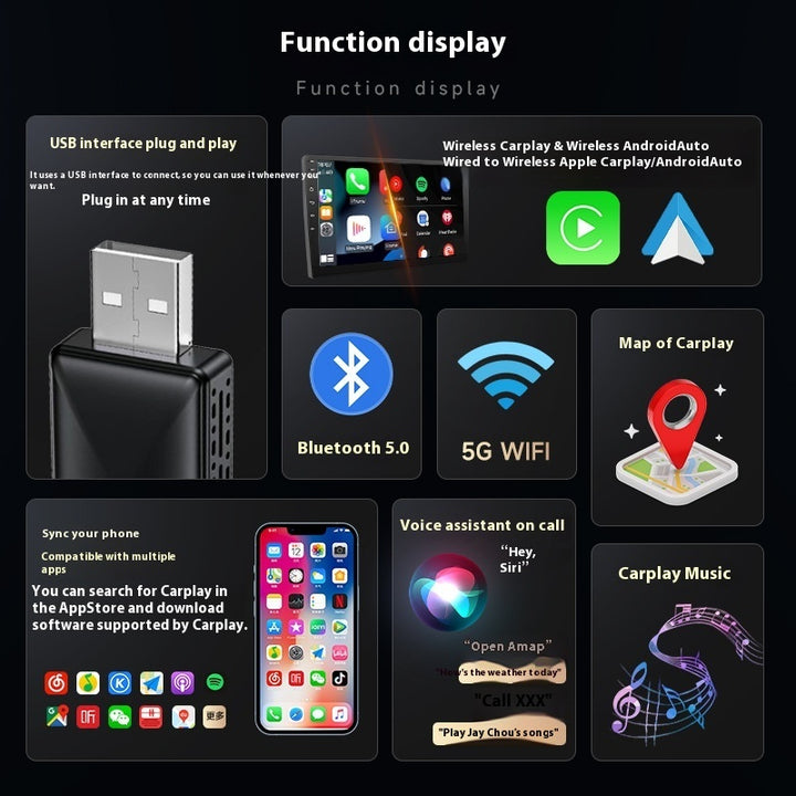 Wired To Wireless Carplay Box | Wireless Carplay Module