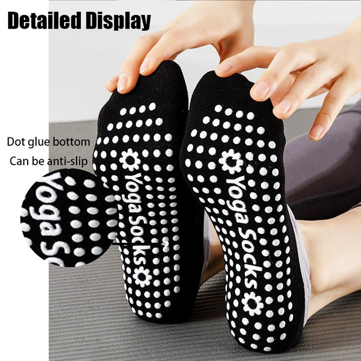 Yoga Socks For Women Non-Slip Grips Straps For Added Balance And Stability Ideal For Pilates Pure Barre Ballet Dance Barefoot Workout